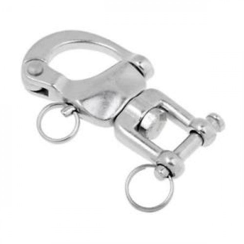 Snap Shackle Swivel Jaw 70mm Stainless Steel