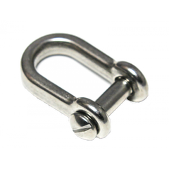 Dee Shackle Semi Round Slot Head Stainless Steel